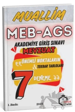 2025 MEB-AGS Mevzuat MUALLİM 7 Deneme – Kollektif – Hoca Etkisi Yayınları kitap kapağı