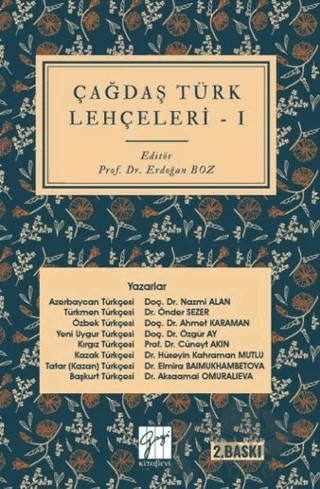 Çağdaş Türk Lehçeleri I – Kolektif – Gazi Kitabevi kitap kapağı