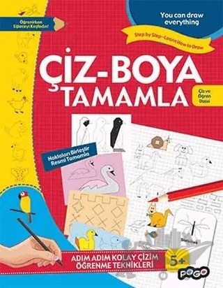 Çiz - Boya Tamamla – Kolektif – Pogo Çocuk kitap kapağı