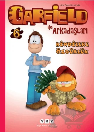 Garfield ile Arkadaşları 6 - Hindilere Özgürlük – Jim Davis – Yapı Kredi Yayınları kitap kapağı