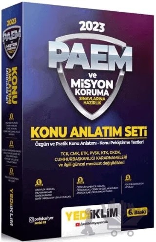 Yediiklim 2023 PAEM ve Misyon Koruma Konu Anlatımlı Modüler Set – Kolektif – Yediiklim Yayınları kitap kapağı