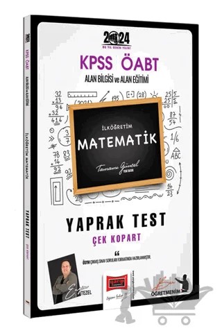 2024 ÖABT İlköğretim Matematik Öğretmenliği Yaprak Test – Kolektif – Yargı Yayınevi kitap kapağı