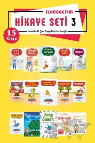 İlköğretim Hikaye Seti 3 - 15 Kitap – Yasemin Katı, Afacan Dilekçi, Ömer Özcan, Hatice Korkmaz, Fatma Kurt, Seçil Saraçoğlu – Akıllı Zebra kitap kapağı