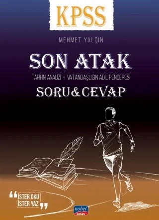 KPSS Son Atak (Tarihin Analizi + Vatandaşlığın Adil Penceresi) - Soru & Cevap – Mehmet Yalçın – Nobel Sınav kitap kapağı