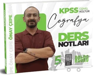 2025 KPSS Genel Kültür Coğrafya Ders Notu – Önay Çepe – Retro Yayıncılık kitap kapağı