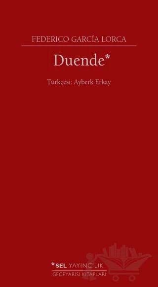 Duende – Gabriel Garcia Lorca – Sel Yayıncılık kitap kapağı