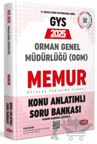 Orman Genel Müdürlüğü Memur GYS Konu Anlatımlı Soru Bankası – Kolektif – Data Yayınları kitap kapağı