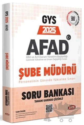 AFAD Şube Müdürü GYS Soru Bankası - Karekod Çözümlü – Kollektif – Data Yayınları kitap kapağı