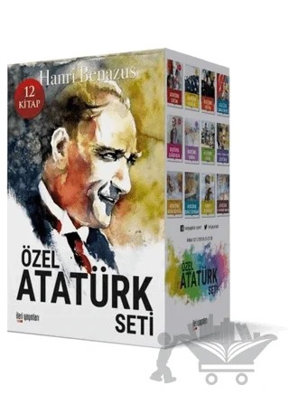 Özel Atatürk Seti (12 Kitap Takım) – Hanri Benazus – İleri Yayınları kitap kapağı