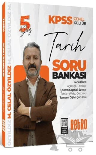 2025 KPSS Genel Kültür Tarih Soru Bankası – Mehmet Celal Özyıldız – Retro Yayıncılık kitap kapağı