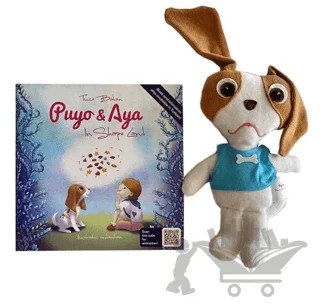 Puyo ve Aya - In Shape Land (Oyuncaklı) – Tuçe Bakan – Puyo and Aya kitap kapağı