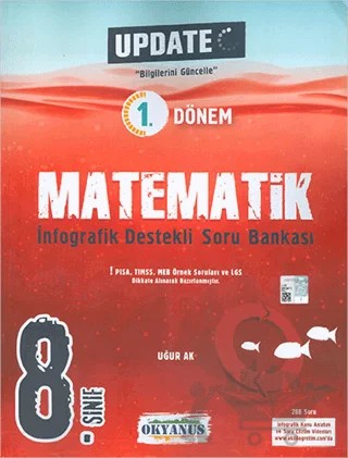 8. Sınıf Update Matematik İnfografik Soru Bankası – Uğur Ak – Okyanus Yayınları kitap kapağı