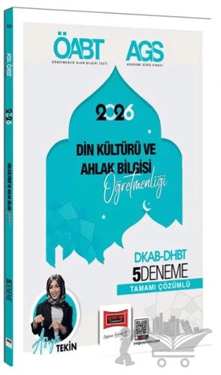 2026 ÖABT MEB-AGS DKAB-DHBT Din Kültürü ve Ahlak Bilgisi Öğretmenliği Tamamı Çözümlü 5 Deneme – Asya Tekin – Yargı Yayınevi kitap kapağı
