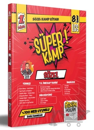 LGS - 8. Sınıf 1. Dönem Sözel Süper Kamp Kitabı – Haluk Seyit – Benim Hocam Yayınları kitap kapağı