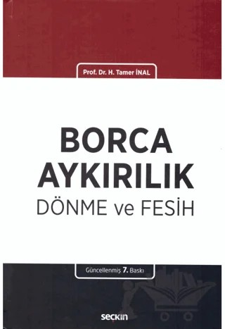 Borca Aykırılık, Dönme ve Fesih – Hamdi Tamer İnal – Seçkin Yayıncılık kitap kapağı