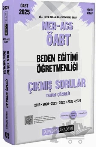 2025 MEB-AGS-ÖABT Beden Eğitimi Öğretmenliği Tamamı Çözümlü Çıkmış Sorular – Kollektif – Pegem Akademi Yayıncılık kitap kapağı