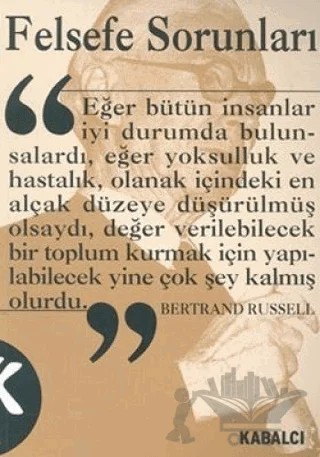 Felsefe Sorunları – Bertrand Russell – Kabalcı Yayınevi kitap kapağı