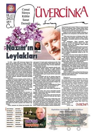 Üvercinka Dergisi Sayı: 79-80 Mayıs-Haziran 2021 – Üvercinka Dergisi kitap kapağı