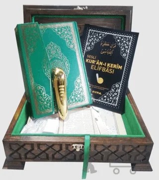 Ahşap Cami Boy Kalem Kur'an-ı Kerim Seti V 6.1 - Lüks Ahşap Kutu (TS036) – Kolektif – Ayfa Basın Yayın kitap kapağı
