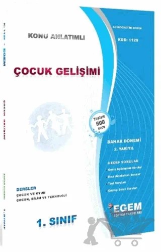 1. Sınıf Çocuk Gelişimi Bahar Dönemi 2. Yarıyıl Konu Anlatımlı Soru Bankası – Kolektif – Egem Eğitim Yayınları kitap kapağı