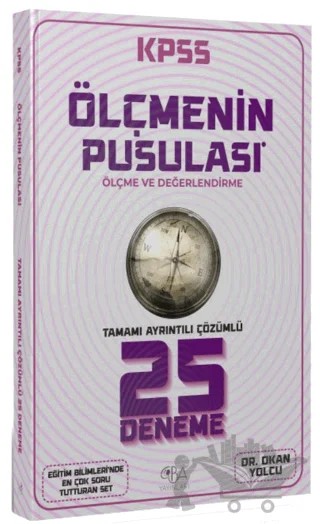 KPSS Eğitim Bilimleri Ölçme ve Değerlendirme 25 Deneme Çözümlü – Okan Yolcu – CBA Akademi kitap kapağı