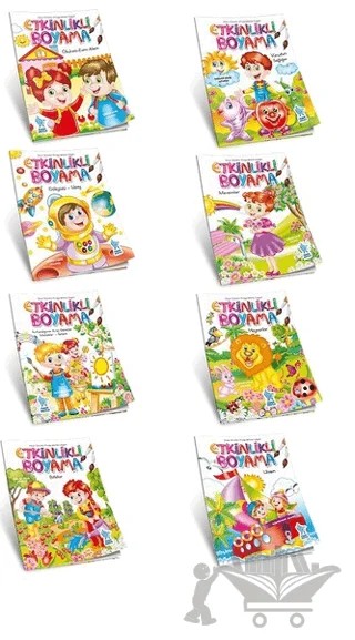 Etkinlik Boyama Kitabı (8 Kitap Set) – Yasemin Mimir Altunok – Minik Damla Yayınevi kitap kapağı