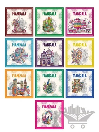 Mandala Boyama Seti (10 Kitap Takım) – Kolektif – Vivago Art kitap kapağı