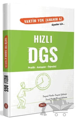 Vaktim Yok Zamanım Az Diyenler İçin Hızlı DGS – Kolektif – Data Yayınları kitap kapağı
