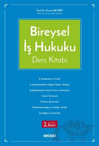 Bireysel İş Hukuku Ders Kitabı – Ercan Akyiğit – Seçkin Yayıncılık kitap kapağı