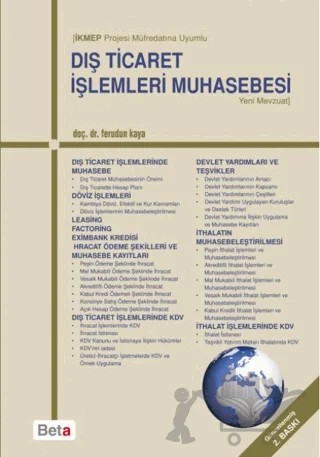 İKMEP Projesi Müfredatına Uyumlu Dış Ticaret İşlemleri Muhasebesi – Ferudun Kaya – Beta Yayınevi kitap kapağı