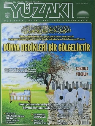 Yüzakı Aylık Edebiyat, Kültür, Sanat, Tarih ve Toplum Dergisi / Sayı:143 Ocak 2017 – Yüzakı Yayıncılık kitap kapağı