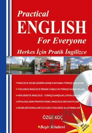 Practical English For Everyone Herkes İçin Pratik İngilizce CD'li – Özge Koç – Beşir Kitabevi kitap kapağı