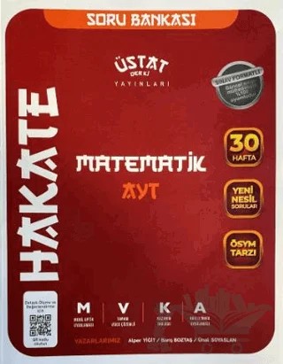 AYT Matematik Hakate Soru Bankası – Kolektif – Üstat Der Ki kitap kapağı