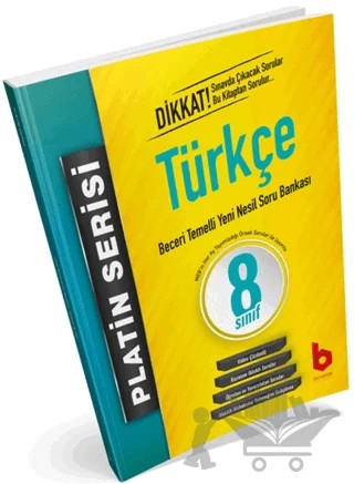 Platin Serisi 8. Sınıf Türkçe Soru Bankası – Kolektif – Basamak Yayınları kitap kapağı