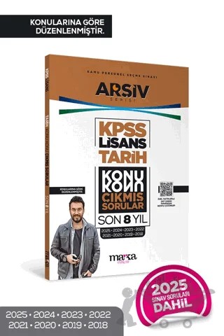 KPSS Lisans Tarih Konu Konu Çıkmış Sorular Son 8 yıl Çıkmış Sorular (2025 Dahil) – Kolektif – Marka Yayınları kitap kapağı