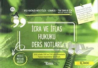 İcra ve İflas Hukuku Ders Notları – Kolektif – Temsil Kitap kitap kapağı
