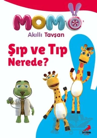 Akıllı Tavşan Momo – Şıp ve Tıp Nerede ? – Kolektif – Erdem Çocuk kitap kapağı