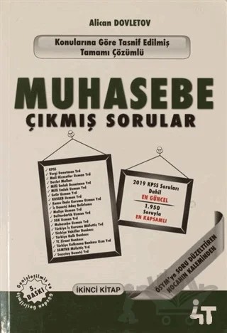 Muhasebe Çıkmış Sorular 2. Cilt – Alican Dovletov – 4T Yayınları kitap kapağı