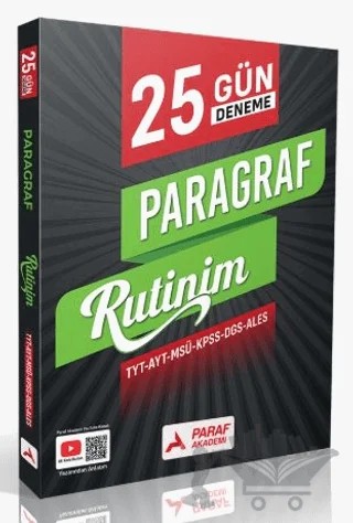 TYT 25 Günde Rutin Paragraf Branş Denemeleri – Kolektif – Paraf Akademi kitap kapağı