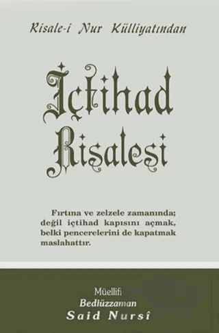 İçtihad Risalesi Normal Boy – Bediüzzaman Said Nursi – Envar Neşriyat kitap kapağı