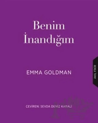 Benim İnandığım – Emma Goldman – Çınar Yayınları kitap kapağı