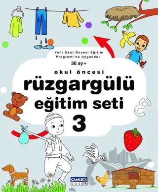Rüzgargülü Eğitim Seti 3 (36 Ay+) – Fatih Kaynar – Çamlıca Çocuk Yayınları kitap kapağı