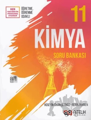 Nitelik 11. Sınıf Kimya Soru Bankası – Berin Pekmen, Hüseyin Cihan Çetinöz – Nitelik Yayınları - Bayilik kitap kapağı