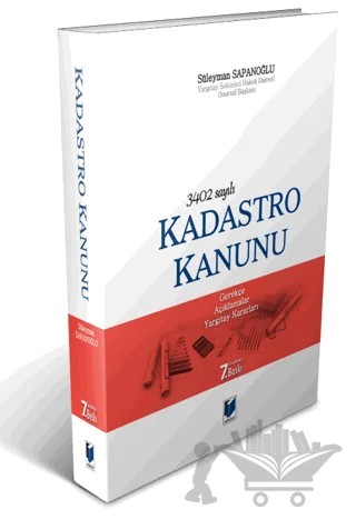 3402 Sayılı Kadastro Kanunu – Süleyman Sapanoğlu – Adalet Yayınevi kitap kapağı