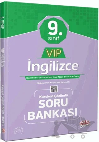 9. Sınıf VIP İngilizce Soru Bankası – Kolektif – Editör Yayınevi kitap kapağı