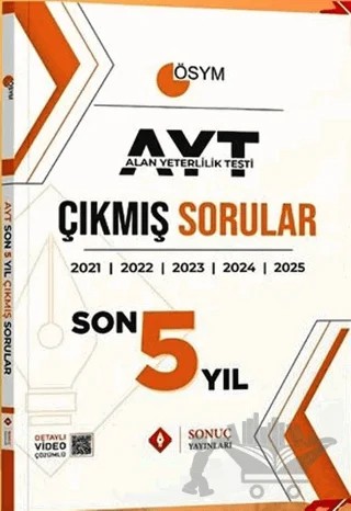 AYT Son 5 Yıl Çıkmış Sorular – Kolektif – Sonuç Yayınları kitap kapağı
