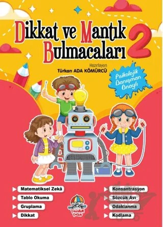 Dikkat ve Mantık Bulmacaları - 2 – Türkan Ada Kömürcü – Yağmur Çocuk kitap kapağı