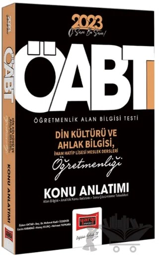 2023 KPSS ÖABT Din Kültürü ve Ahlak Bilgisi ve İmam Hatip Lisesi Meslek Dersleri Konu Anlatımı – Kolektif – Yargı Yayınevi kitap kapağı