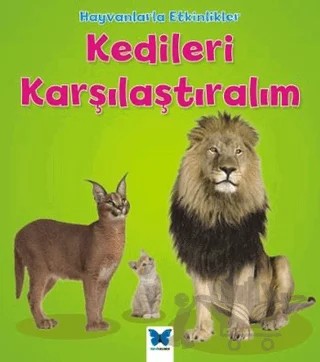 Hayvanlarla Etkinlikler - Kedileri Karşılaştıralım – Tracey Steffora – Mavi Kelebek Yayınları kitap kapağı