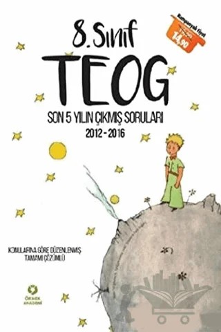 8. Sınıf TEOG Tamamı Çözümlü Son 5 Yılın Çıkmış Soruları (2012-2016) – Kolektif – Örnek Akademi kitap kapağı